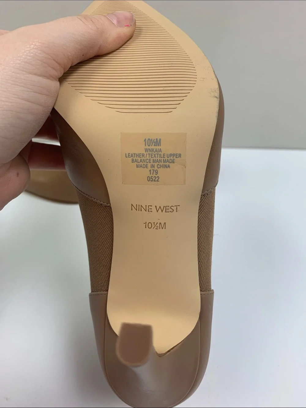 Nine West Tan Pointed-Toe Stiletto Ankle Boots - Picture 2 of 6
